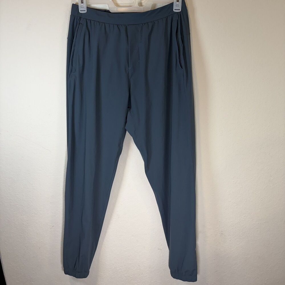 Lululemon Athletica Men's Surge Joggers Large Iron Blue LM5956S Ankle Zip